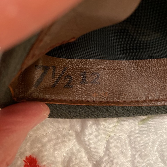 Vintage Army Garrison Cap Military Army Green Wool Dated 6/30/1956 Uniform 7 1/2 - Picture 9 of 11